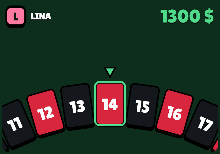 La mesa de ruleta